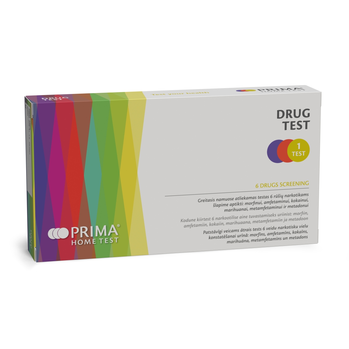 Testas narkotinėms medžiagoms aptikti šlapime PRIMA®, N1 - 