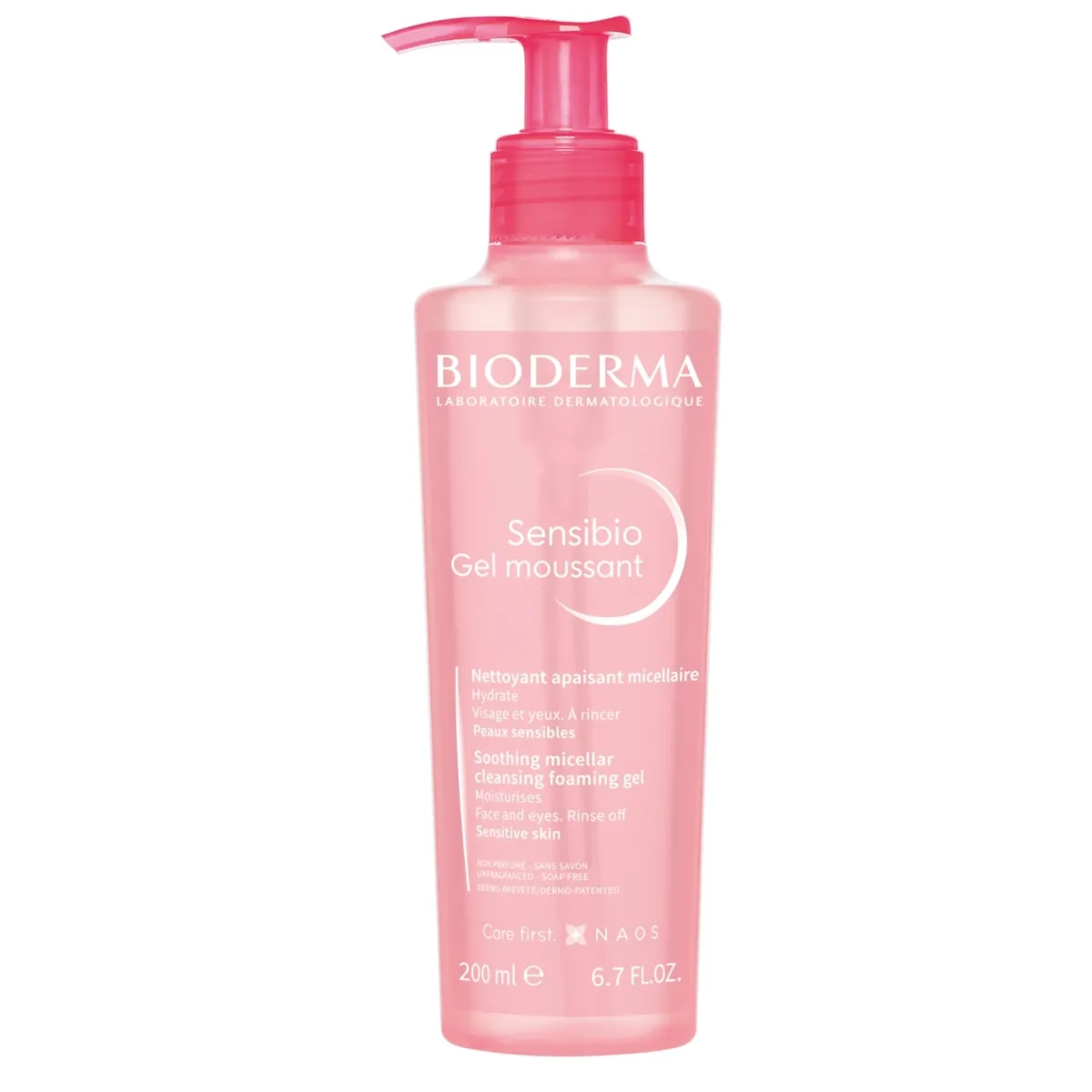BIODERMA gelis-prausiklis jautriai odai SENSIBIO GEL MOUSSANT, 200ml - 