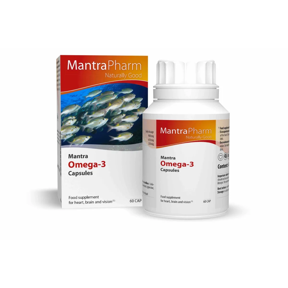 MANTRA OMEGA-3, 60 kapsulių - 