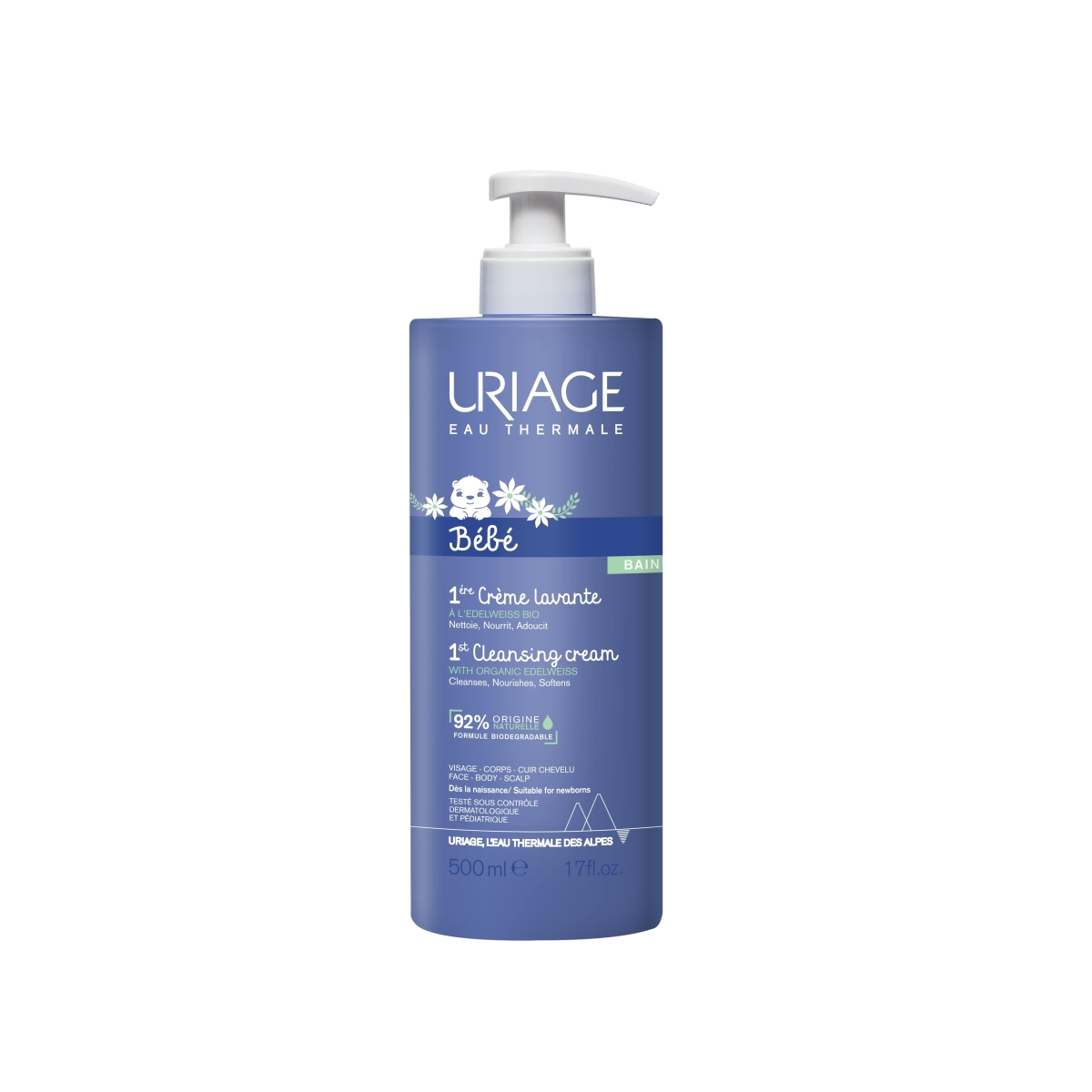 URIAGE kreminis prausiklis BABY LAVANTE, 500ml - 