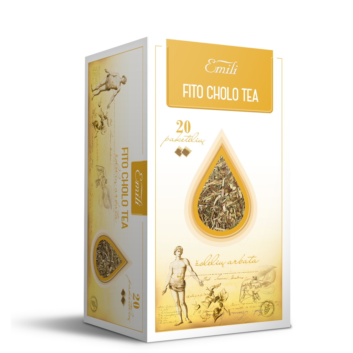 EMILI arbata FITO CHOLO TEA, 1,5g x 20vnt - 