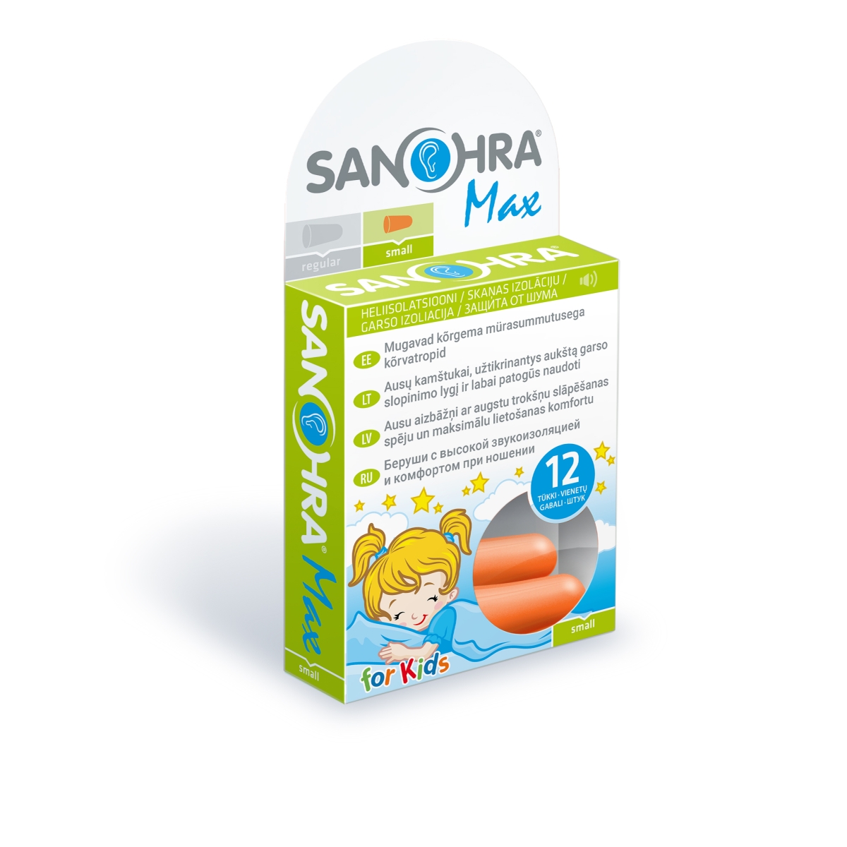 SANOHRA ausų kištukai vaikams MAX CHILDREN, N12 - 