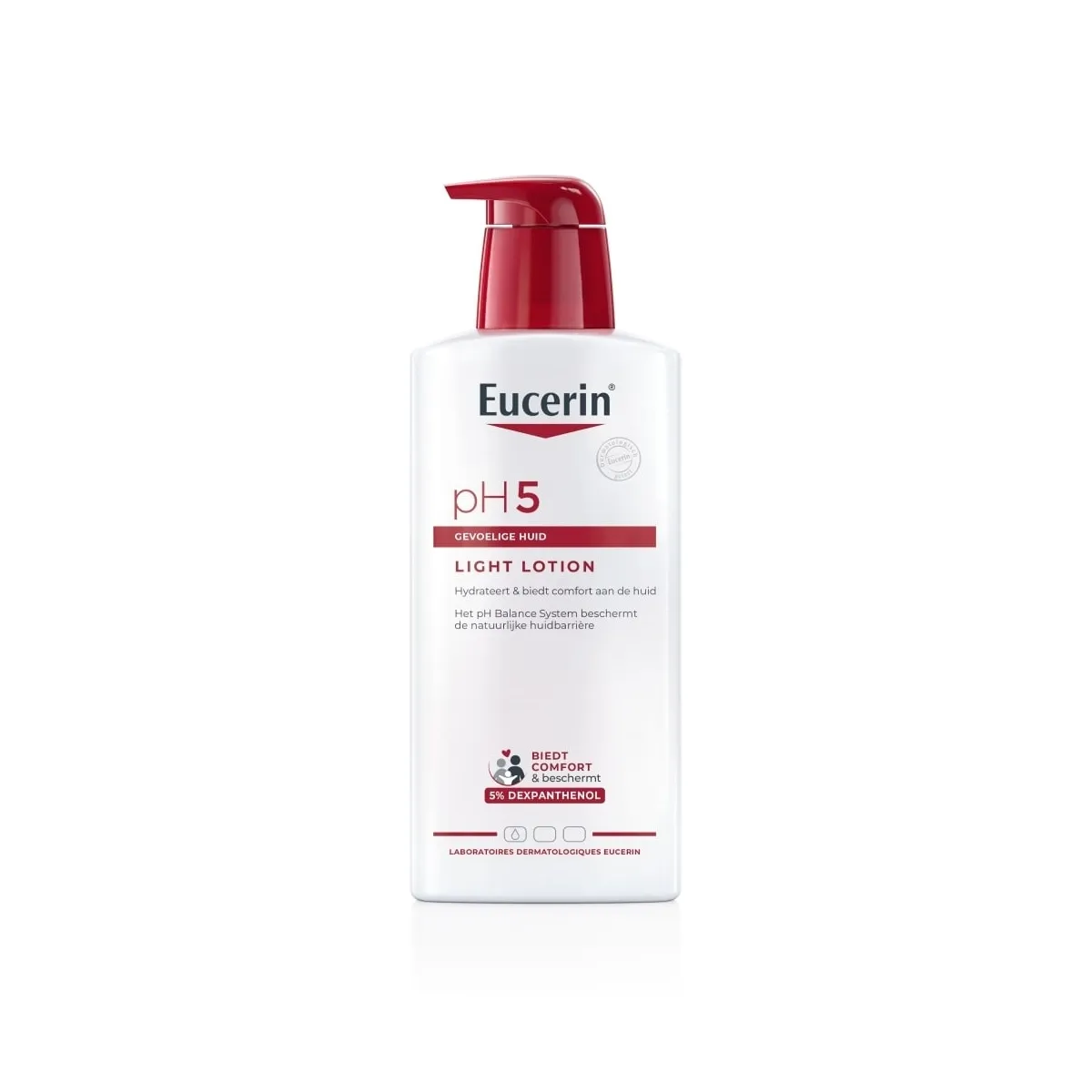 EUCERIN lengvas losjonas jautriai odai pH5, 400 ml - 