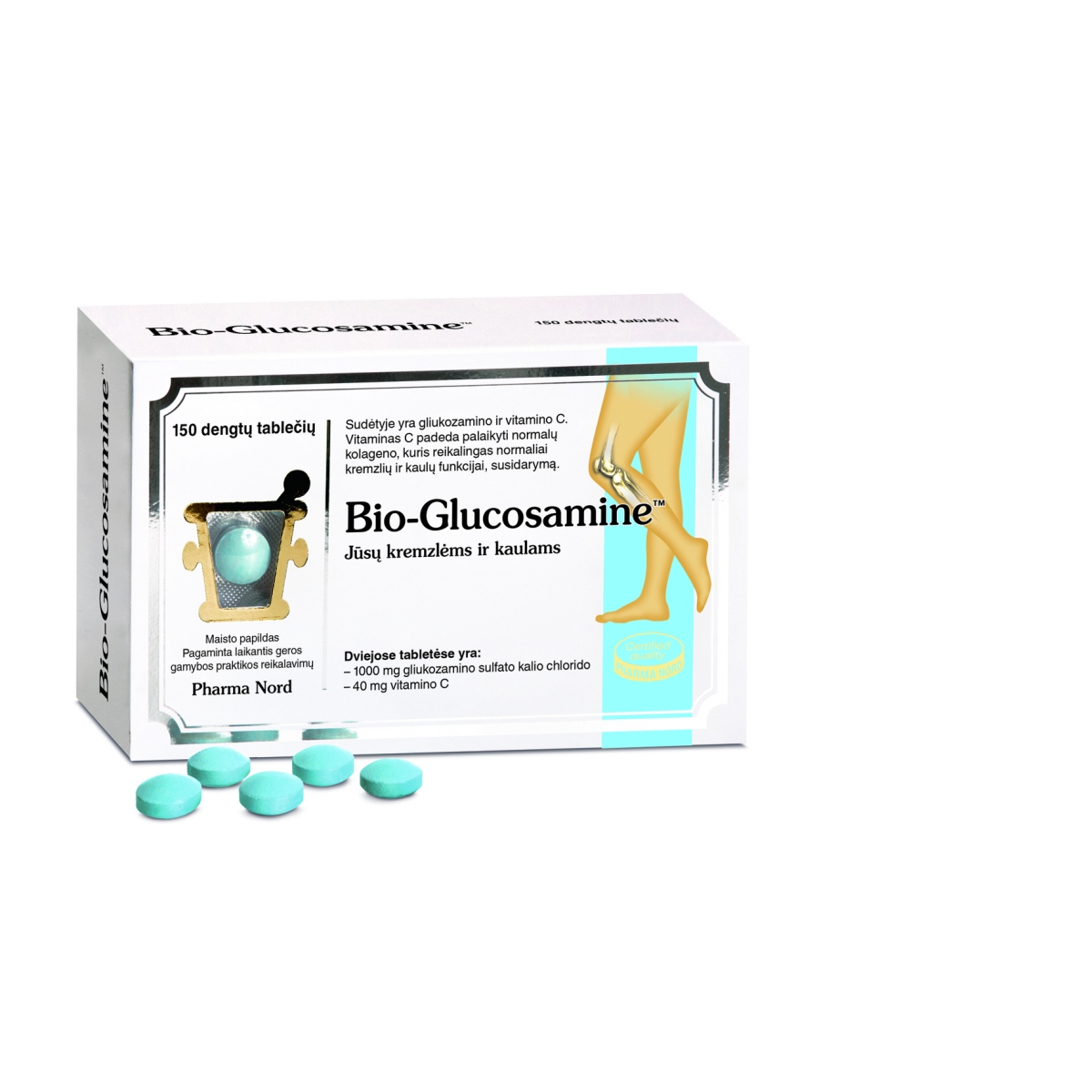 Bio-Glucosamine 500mg tabletės N150 - 
