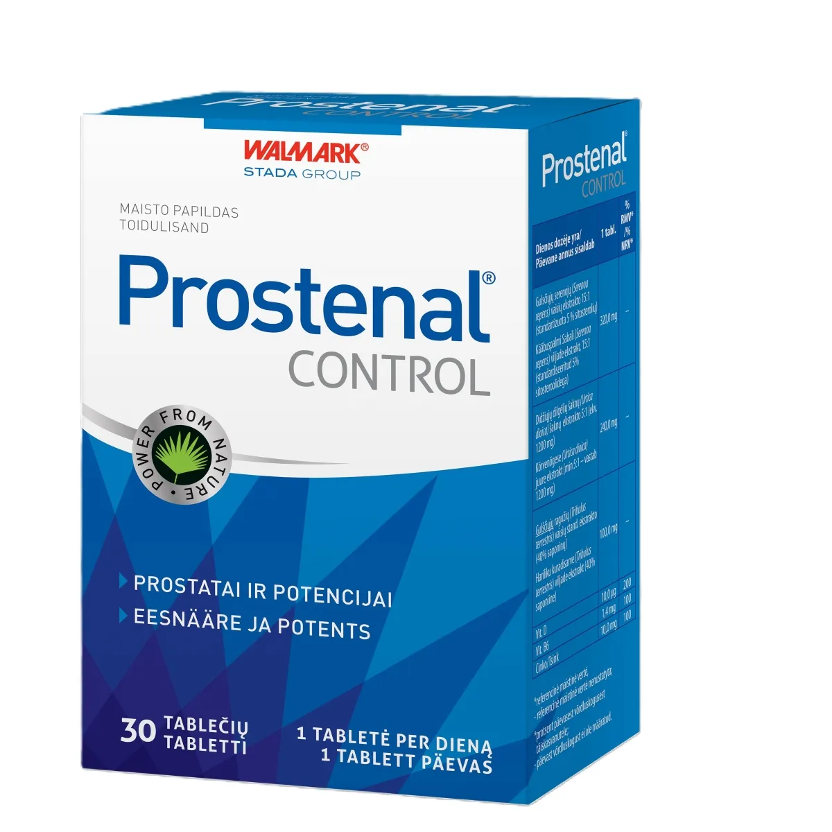 Prostenal control (prostatai ir potencijai), 30 tablečių - 