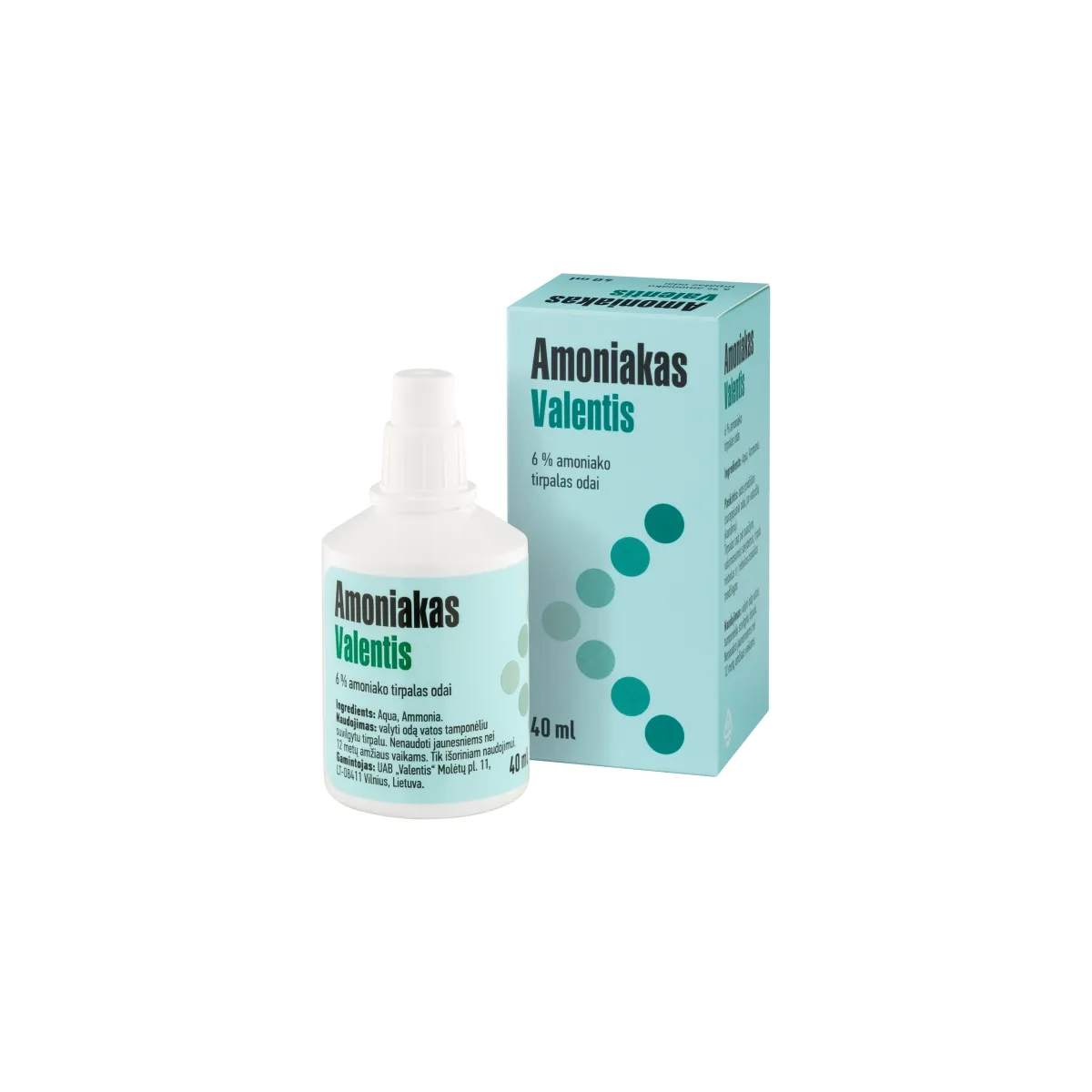 VALENTIS 6% amoniako tirp. odai, 40ml - 
