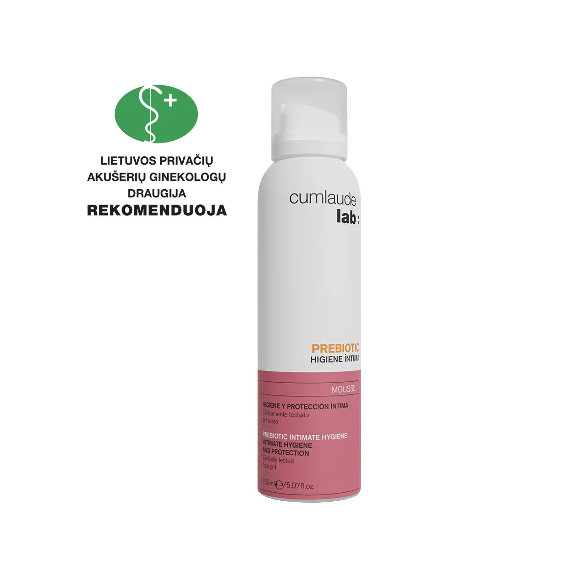 CUMLAUDE LAB intymios higienos putos PREBIOTIC, 150 ml - 