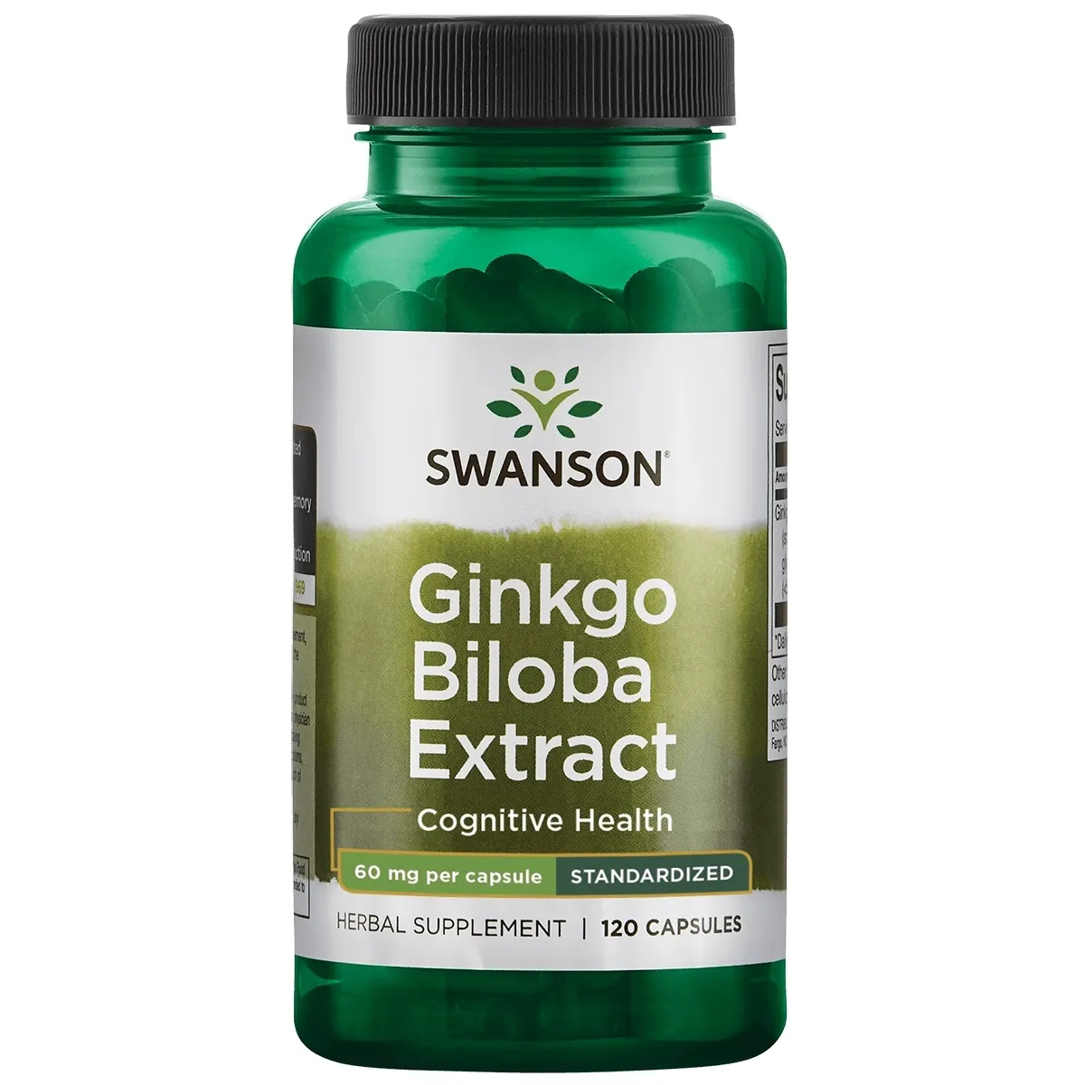 SWANSON Ginkgo Biloba standartizuotas ekstraktas caps. N120 - 