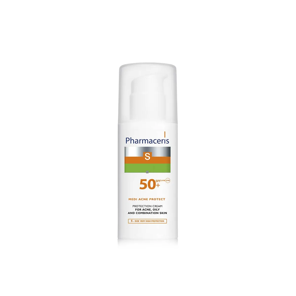 PHARMACERIS S apsauginis veido kremas MEDI ACNE Protect, SPF50+, 50ml - 
