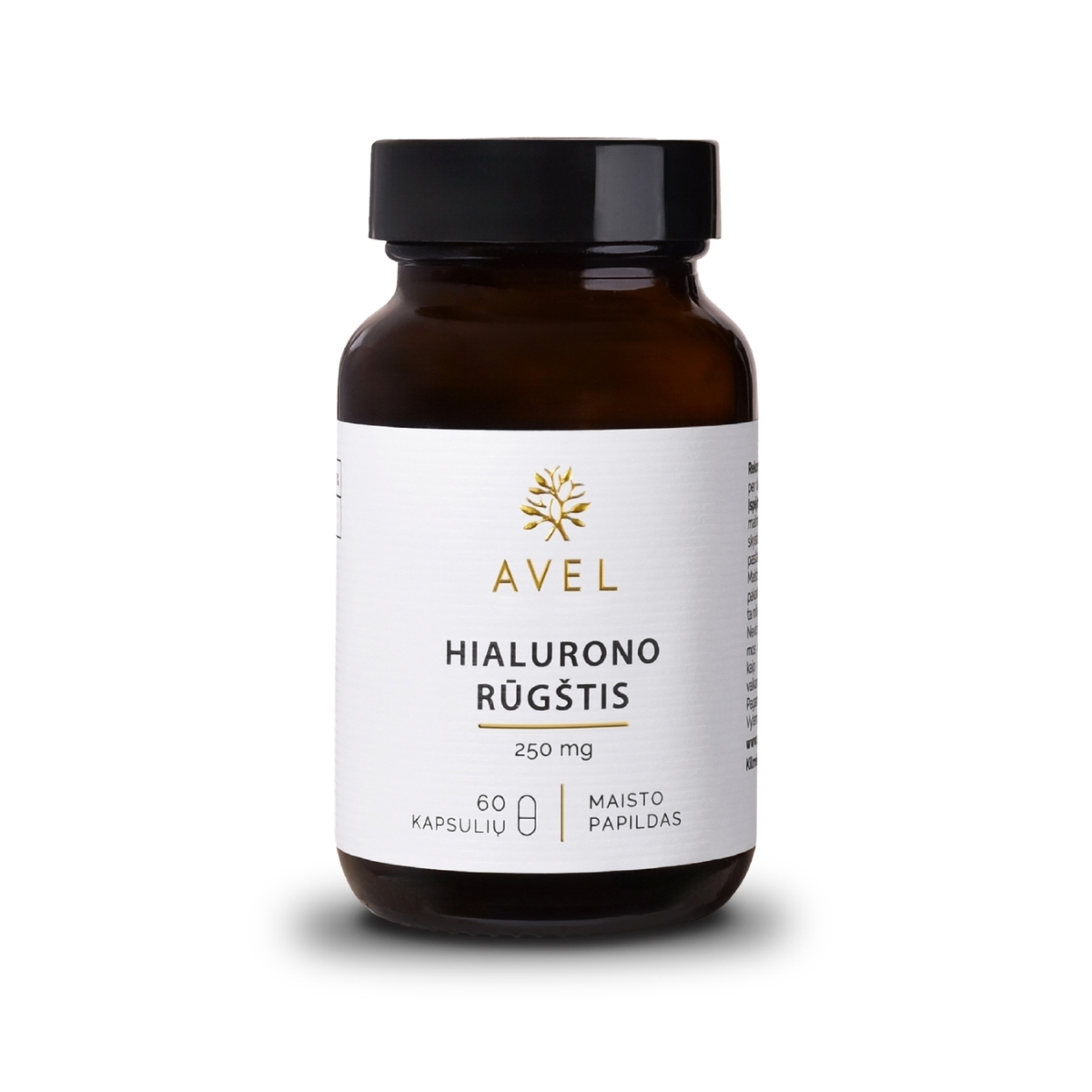 AVEL HIALURONO RŪGŠTIS, 60 kapsulių - 