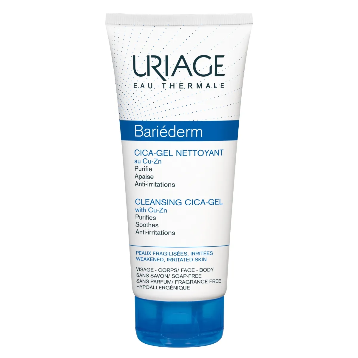 URIAGE gelinis prausiklis su Cu-Zn BARIEDERM CICA, 200ml - 