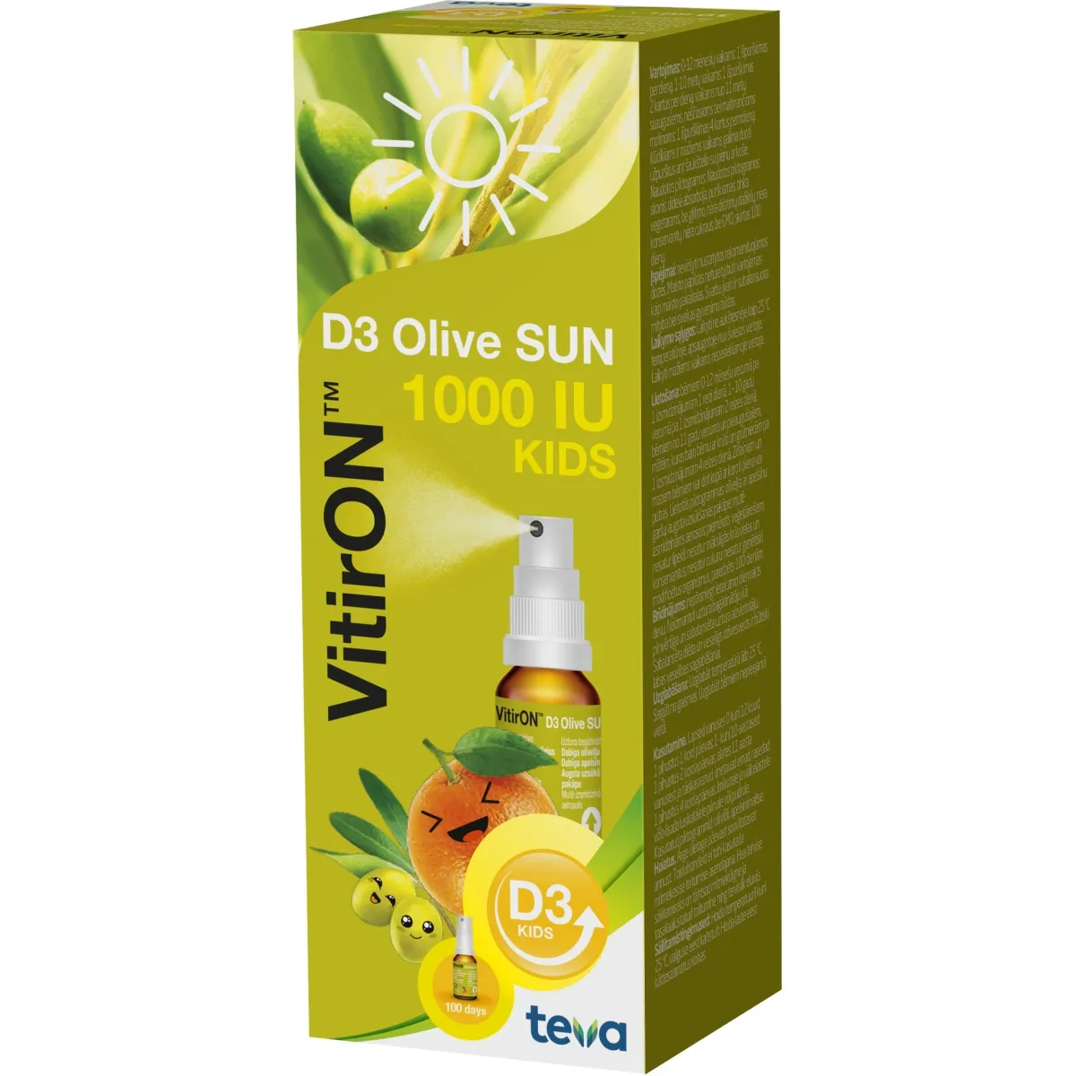 VitirON D3 Olive Sun 1000IU puršk.10ml -  1
