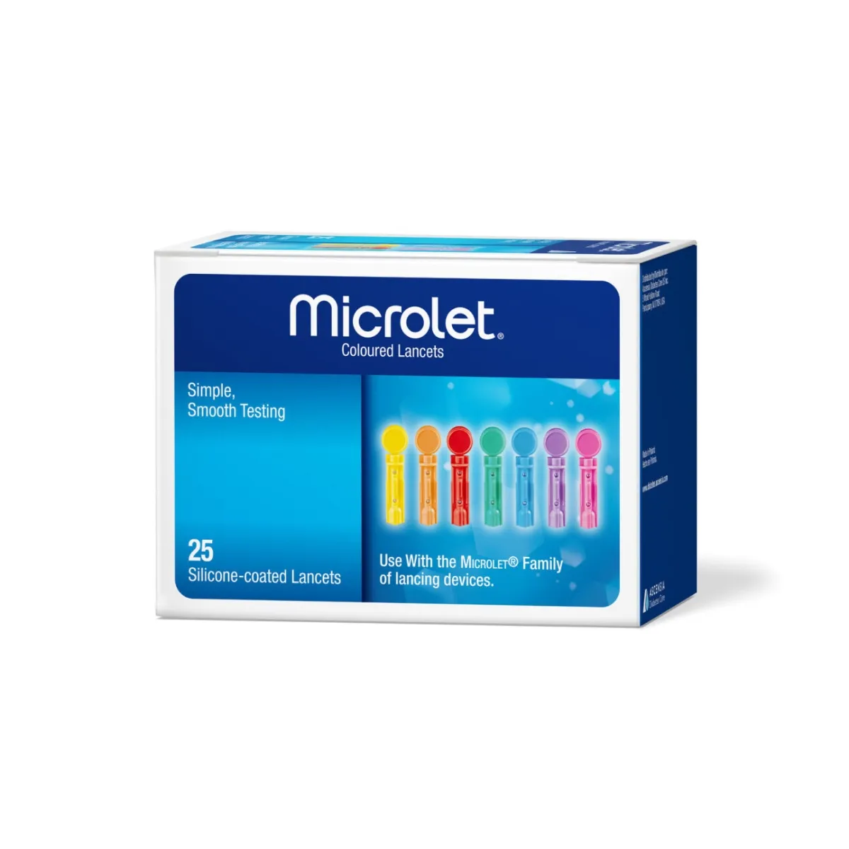 Contour adata-lancetas Microlet, 25 vnt - 