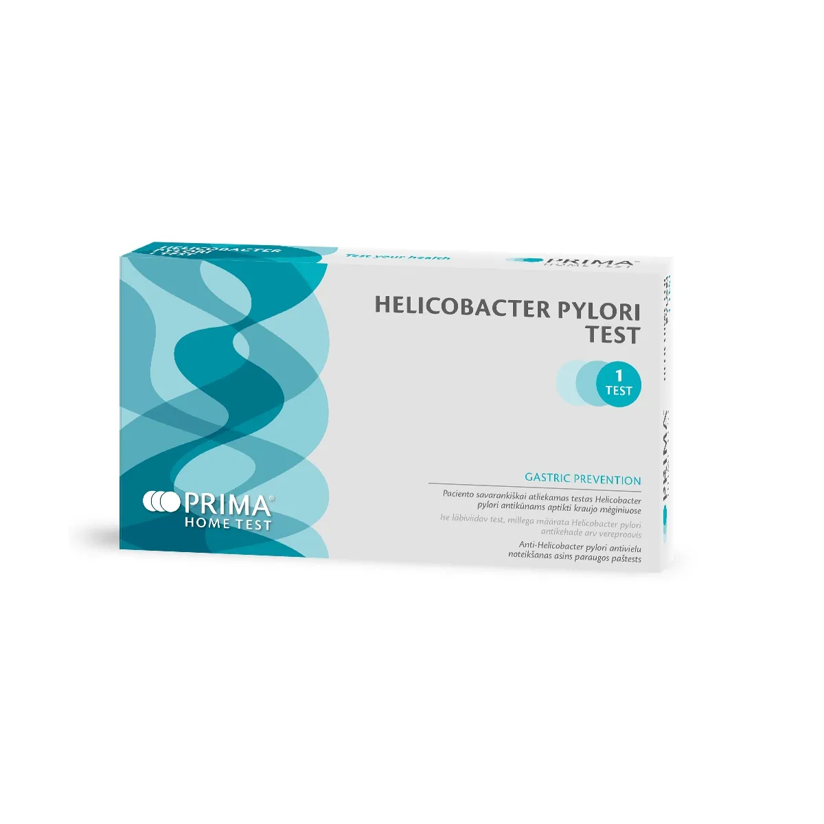 PRIMA® Testas Helicobacter pylori antikūnams aptikti kraujyje, N1 - 
