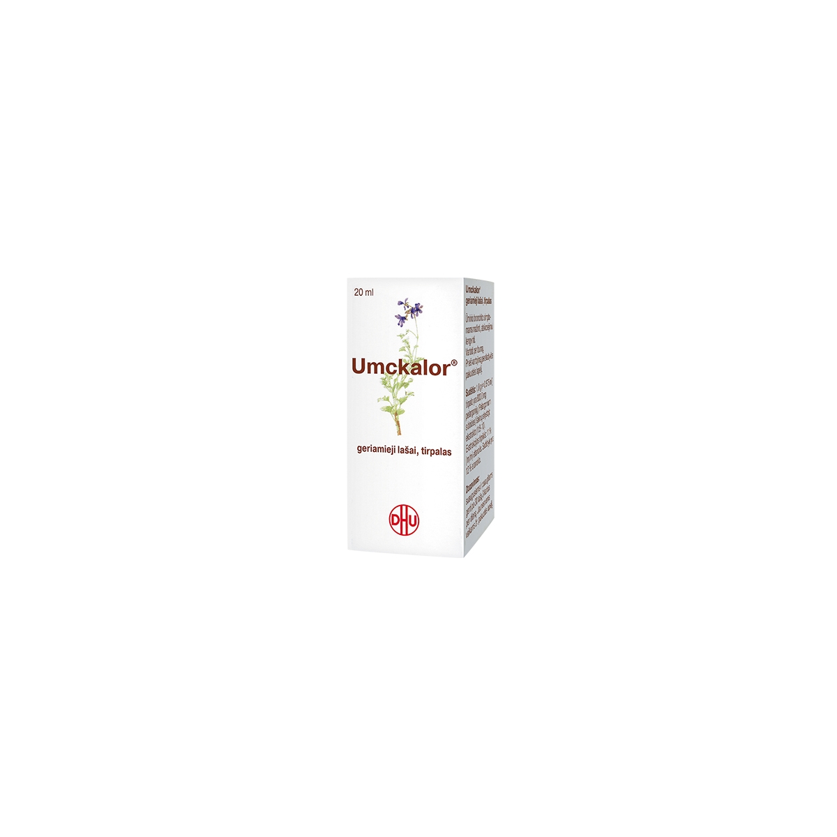 Umckalor 800mg/g geriamieji lašai (tirpalas) 20ml - 