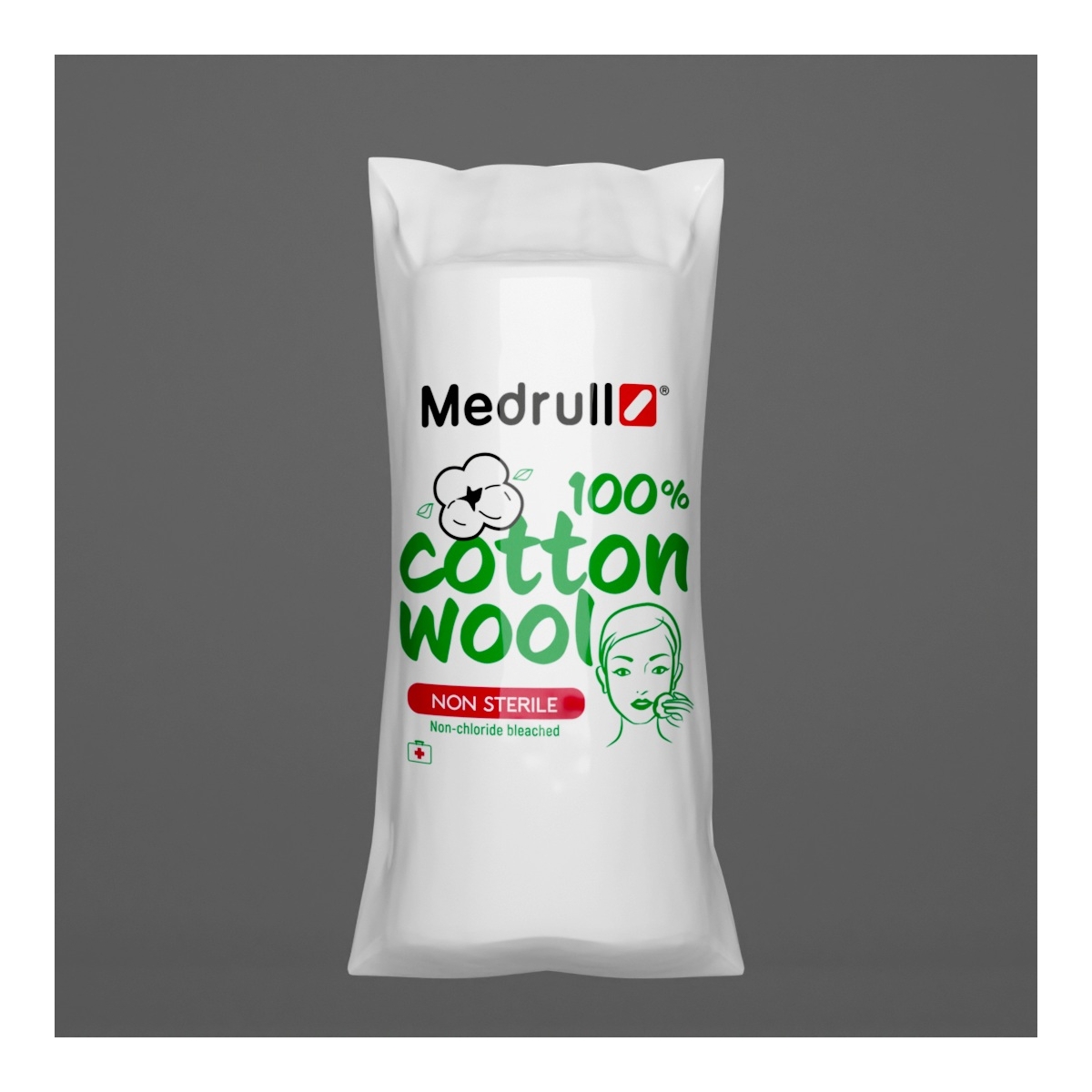 MEDRULL nesterili chirurginė vata, medicininė, 50 g - 