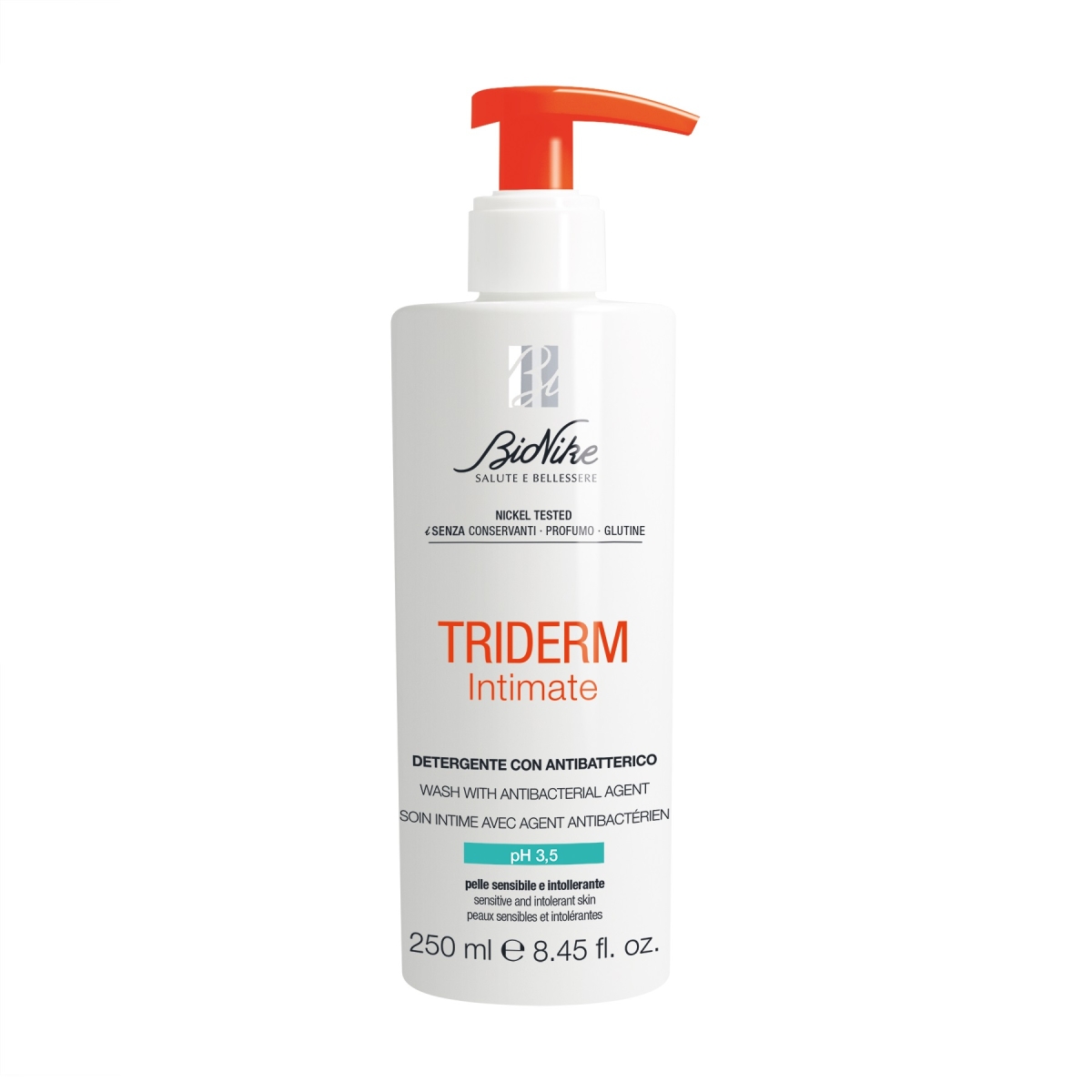 BIONIKE intymios higienos prausiklis TRIDERM INTIMATE pH 3.5, 250ml - 