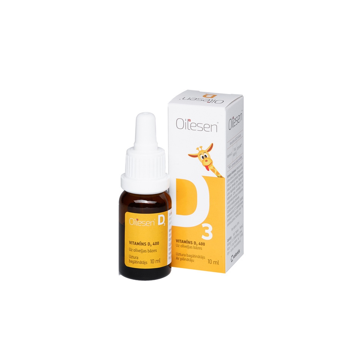 OILESEN vitaminas D3 400 IU, 10ml - 