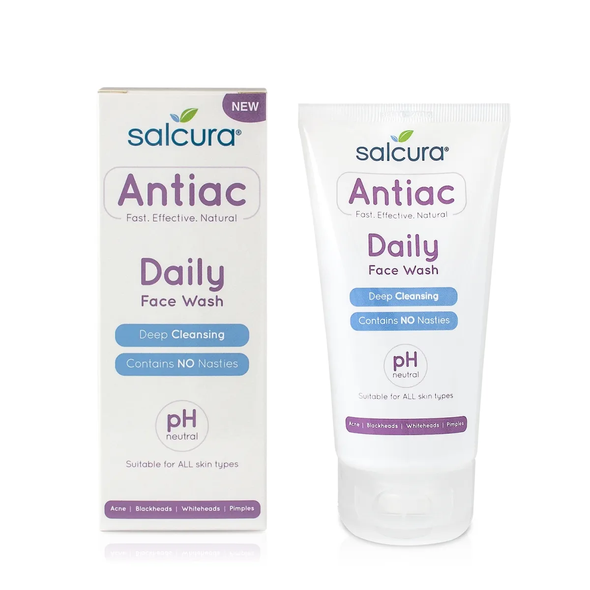 SALCURA prausiklis mišriai, riebiai odaI  ANTIAC DAILY, 150ml - 