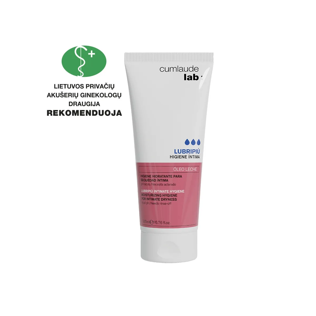 CUMLAUDE LAB intymios higienos prausiklis LUBRIPIU, 200 ml - 