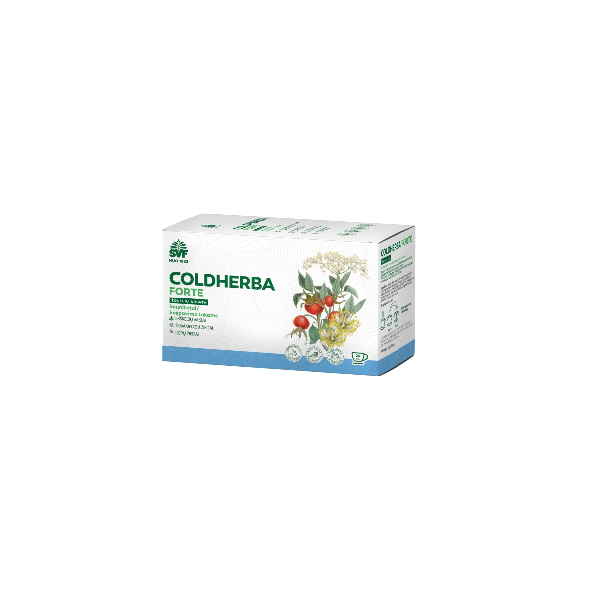Švenčionių vaistažolių Coldherba Forte žolelių arbata 2g N20 - 