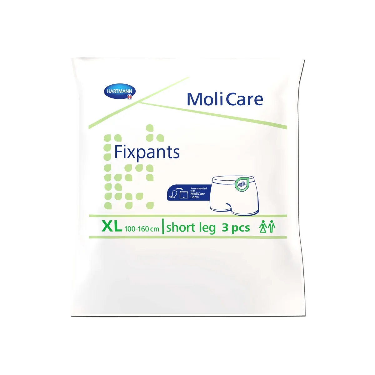 MOLICARE FIXPANTS tinklinės kelnaitės, XL (100-160 cm), 3 vnt. - 