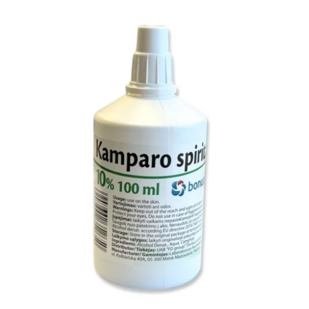 Kamparo spiritas 10% 100ml - 