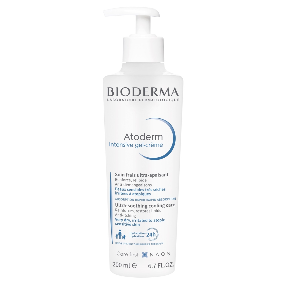 BIODERMA gelis-kremas sausai atopiškai odai ATODERM INTENSIVE, 200ml - 
