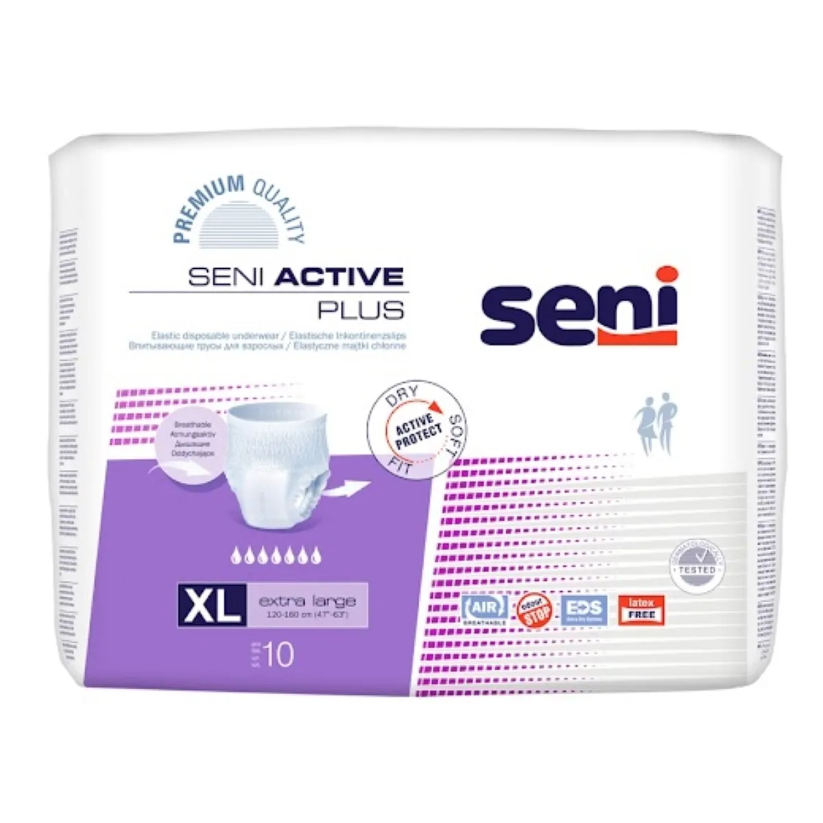 SENI Active Plus XL (premium) sausk.-keln. N10 - 
