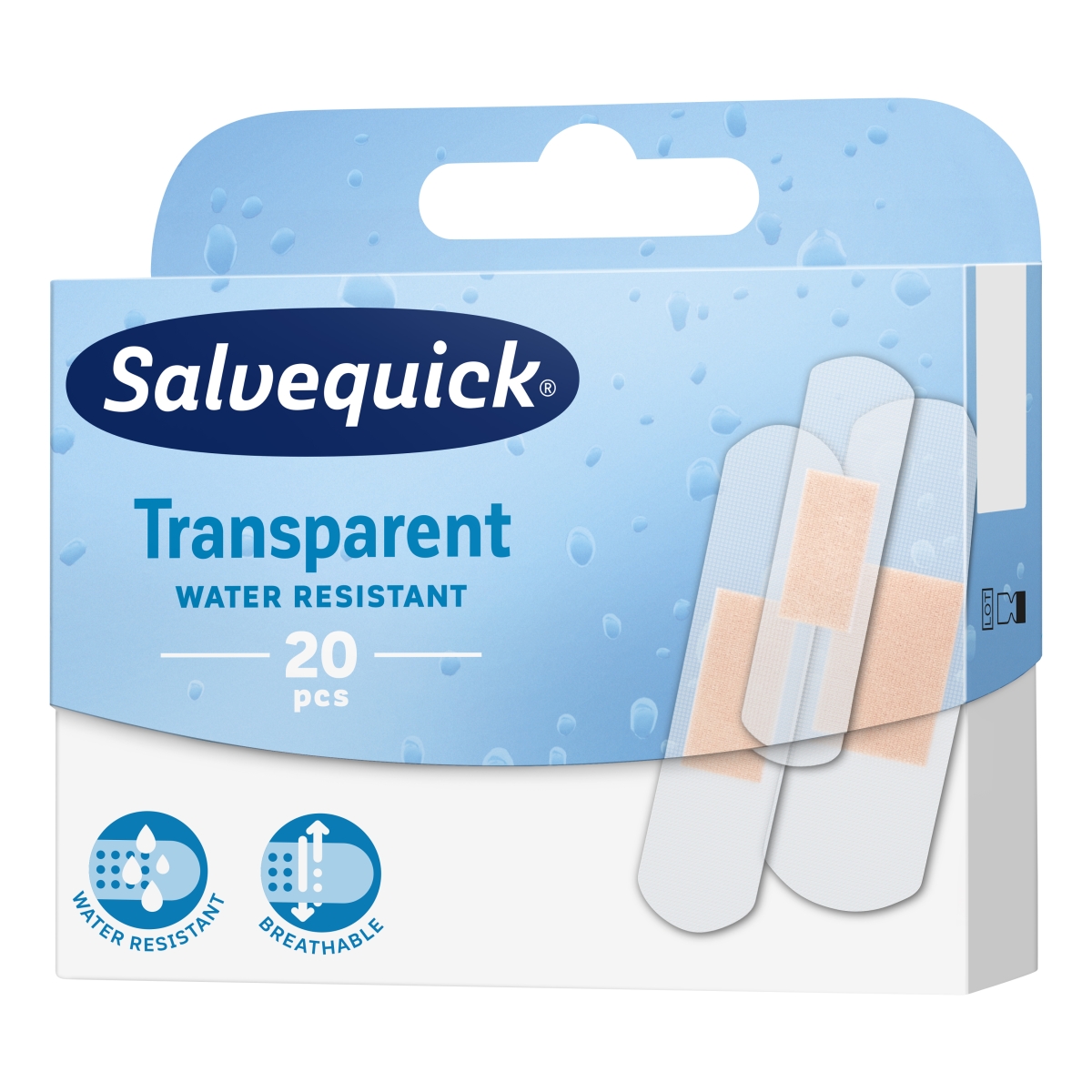 Salvequick „Transparent“ pleistrų rinkinys, N20 - 