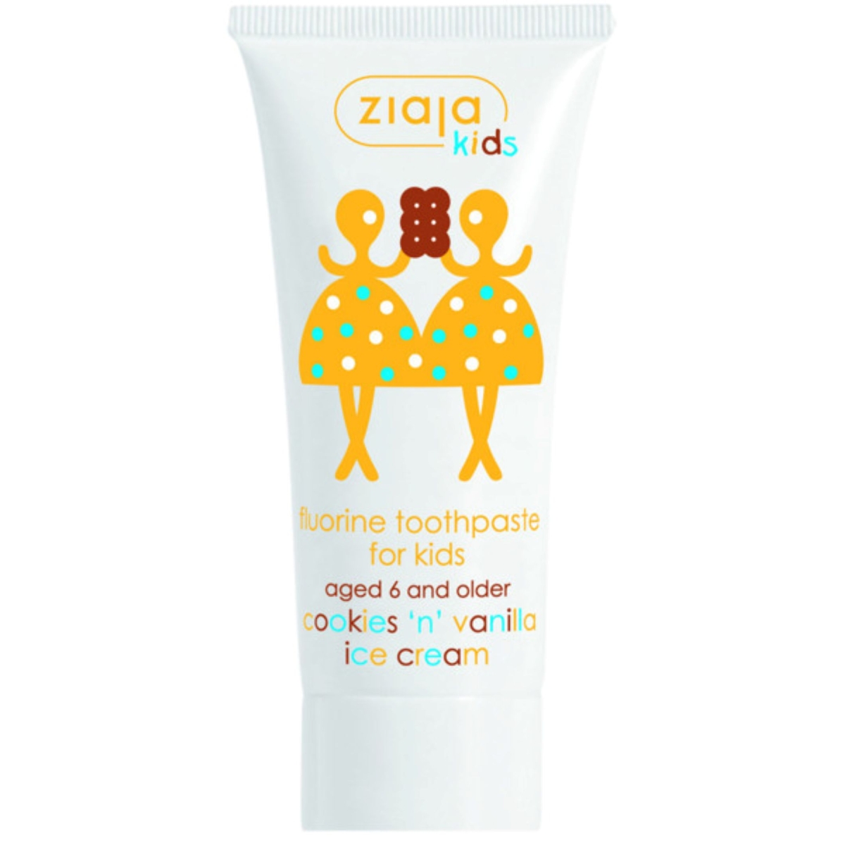ZIAJA KIDS dantų pasta "Sausainiai ir vaniliniai ledai", 50ml - 