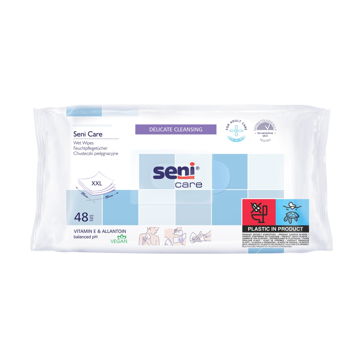 SENI Care drėgnos servetėlės N48 - 