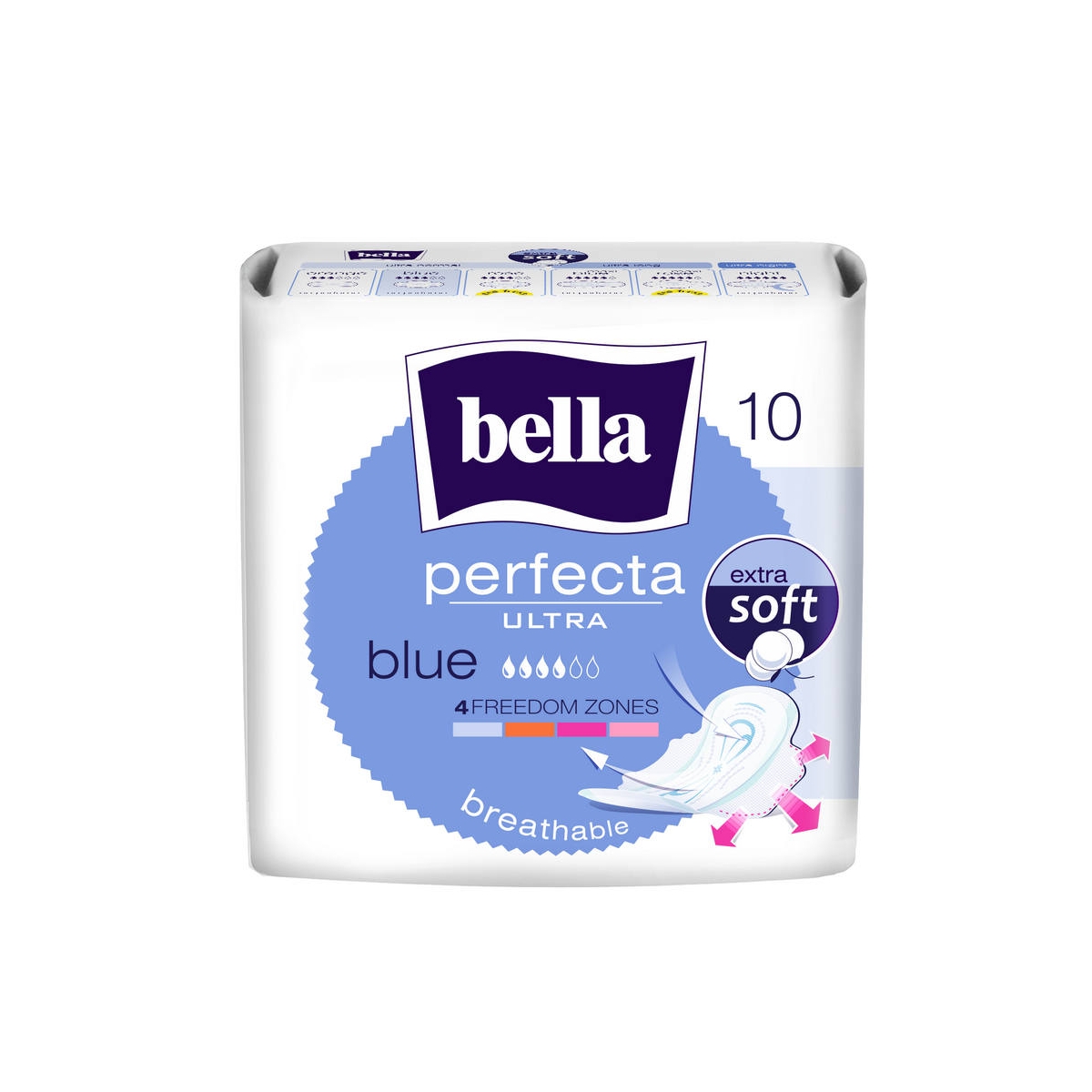 BELLA Perfecta Ultra Blue hig.pak., 10vnt. - 