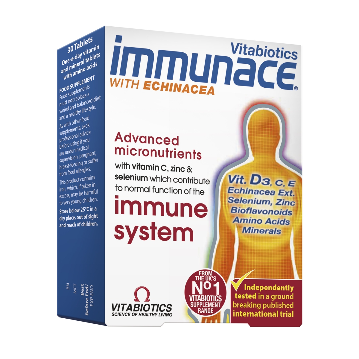 IMMUNACE su ežiuole, 30 tablečių - 