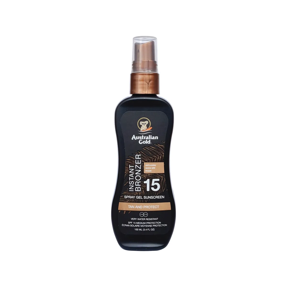 Australian Gold apsaugos nuo saulės pienelis su bronzantais SPF15 100m - 