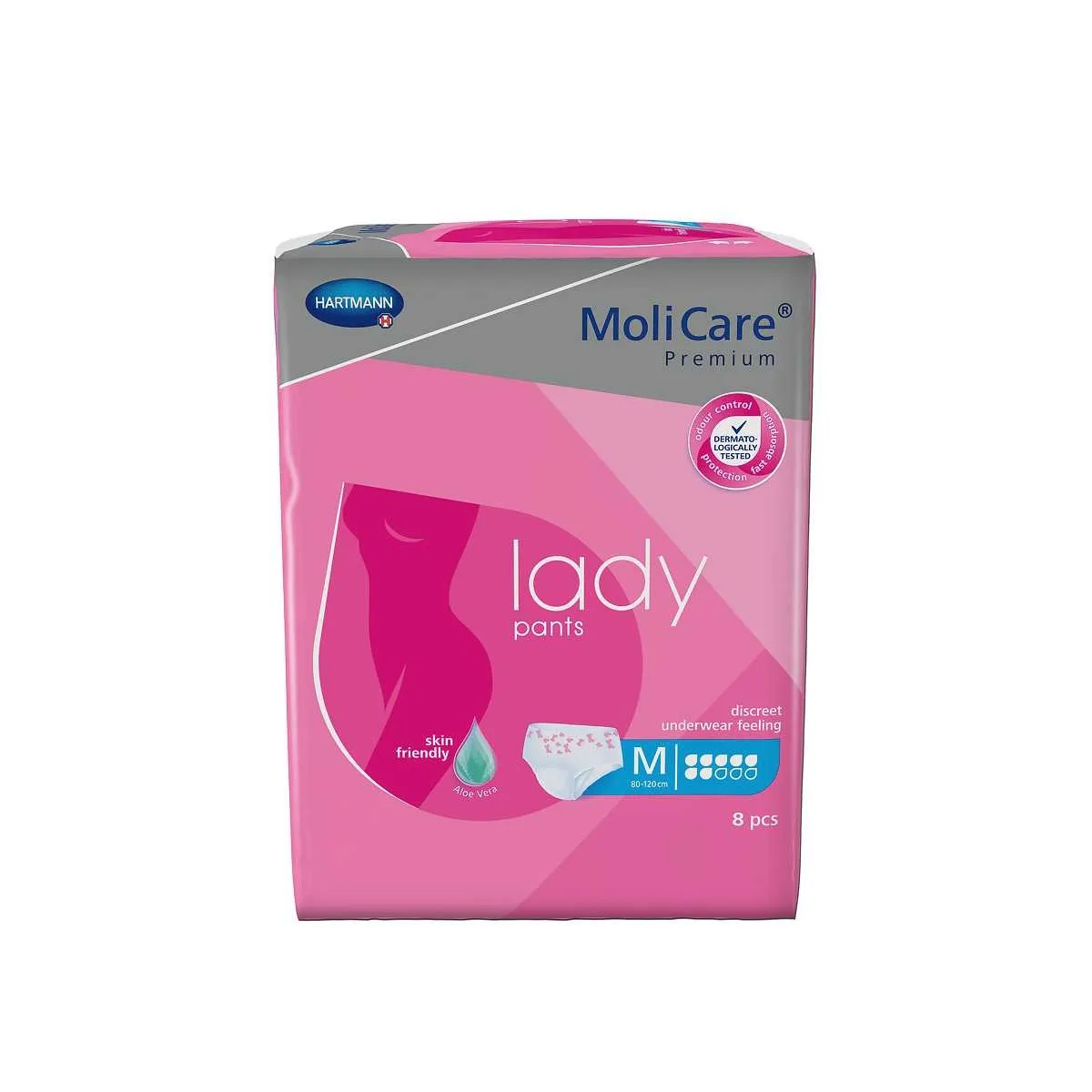 MOLICARE PREMIUM lady pants sauskelnės-kelnaitės M, 7 lašai, 8 vnt. - 