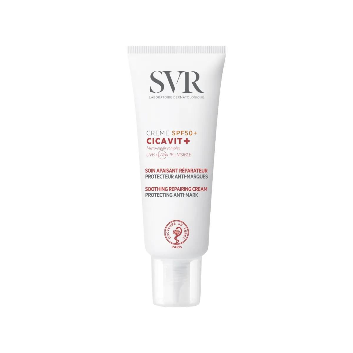 SVR CICAVIT+ SPF50+ specialus atstatomasis kremas pažeistai odai, 40ml - 