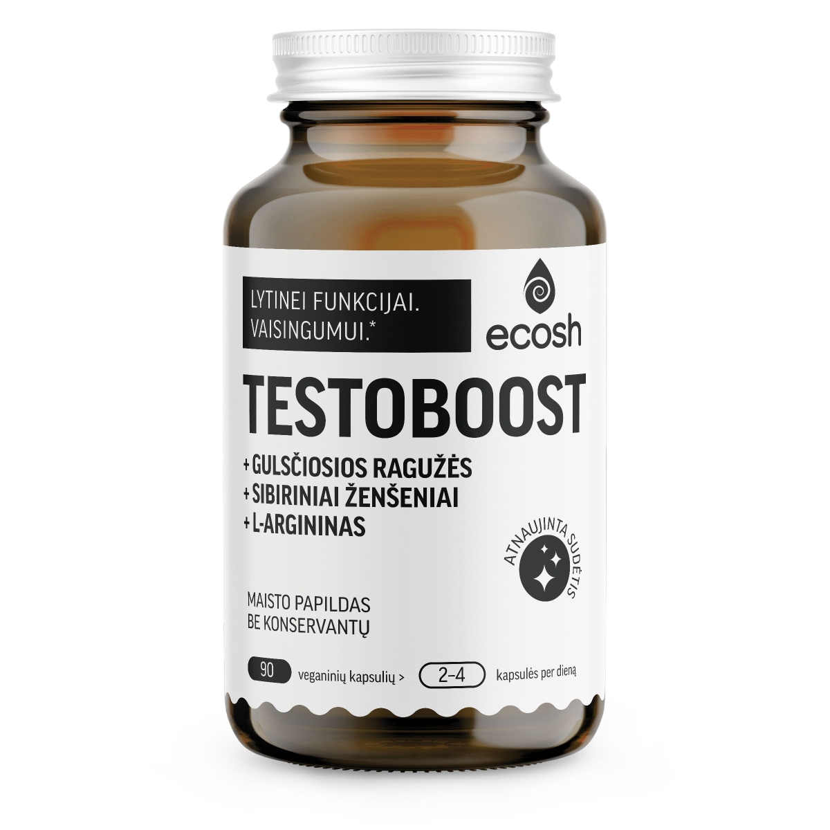 ECOSH Testoboost, 90 kapsulių - 