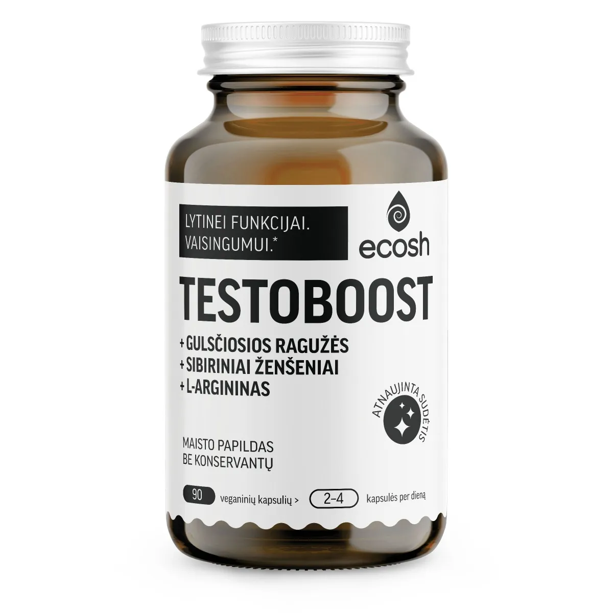 ECOSH Testoboost, 90 kapsulių - 
