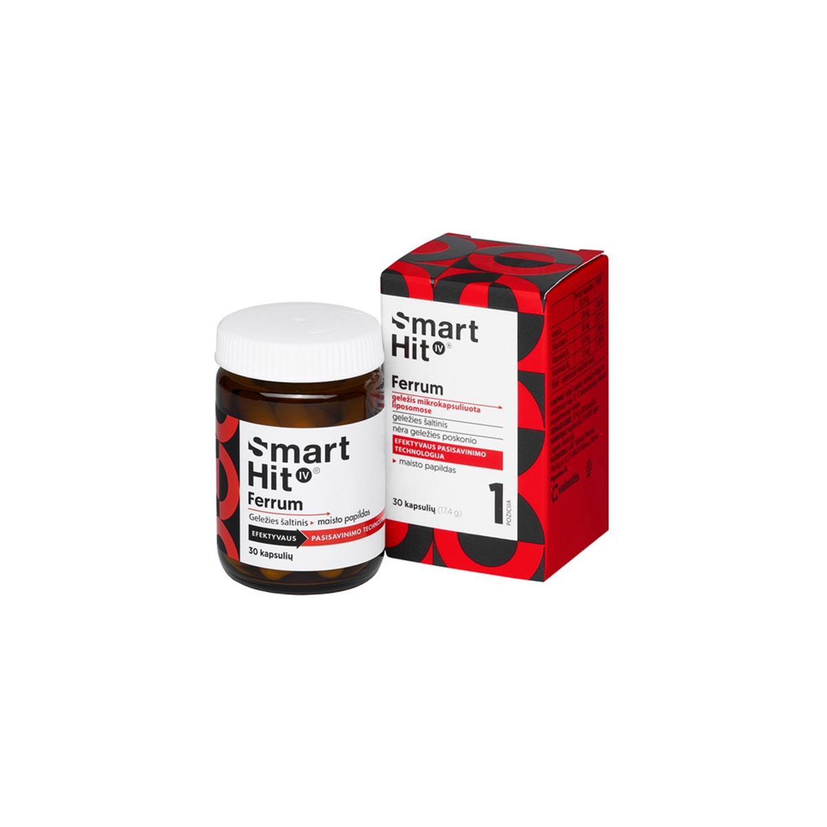SMARTHIT IV FERRUM, 30 kapsulių - 