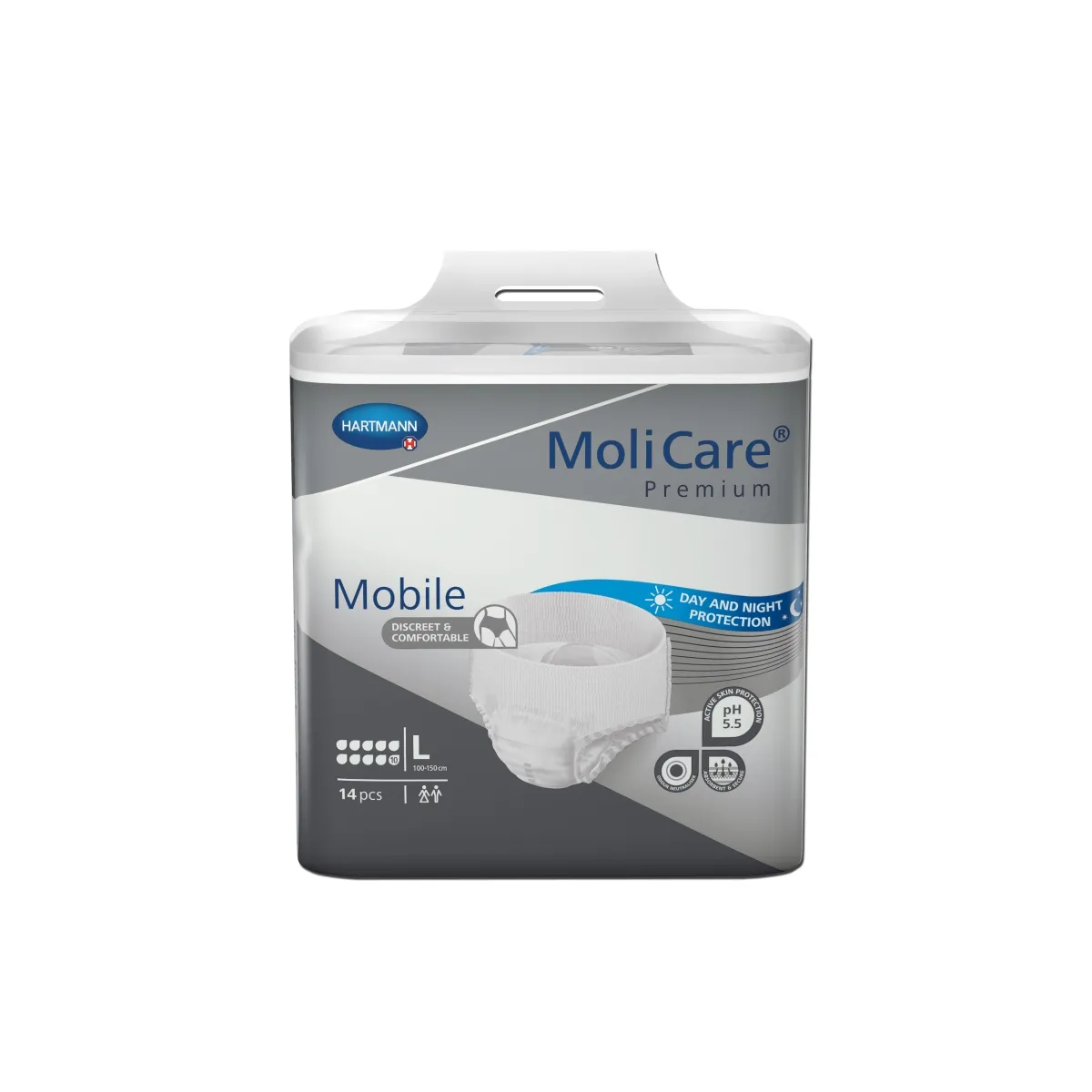 HARTMANN sauskelnės-kelnaitės MOLICARE MOBILE, 10 lašų, L, N14 - 