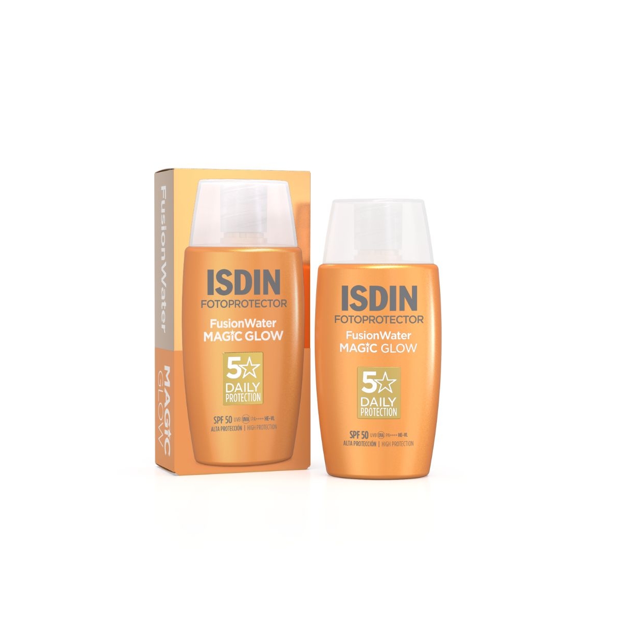 ISDIN apsauginė veido emulsija FUSION WATER MAGIC GLOW SPF50, 50ml - 