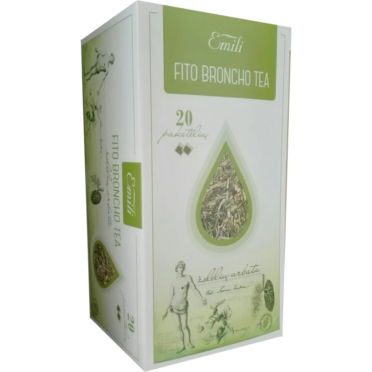 EMILI arbata FITO BRONCHO, 1.5g N20 - 