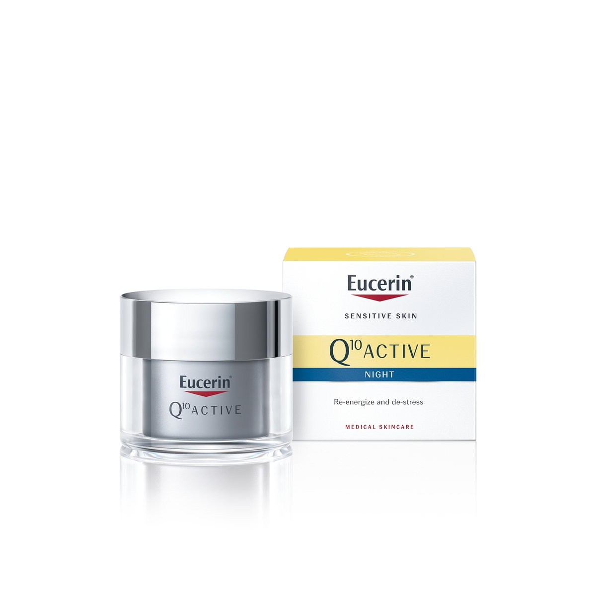 EUCERIN naktinis kremas nuo raukšlių Q10 ACTIVE jautriai odai, 50 ml - 