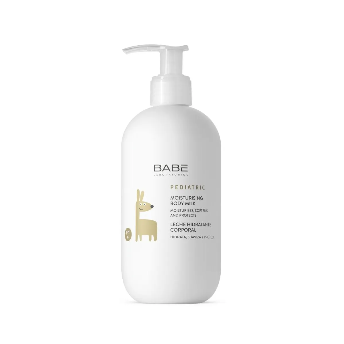 BABÉ drėkinamasis kūno pienelis PEDIATRIC MOISTURISING BODY MILK 500ml - 