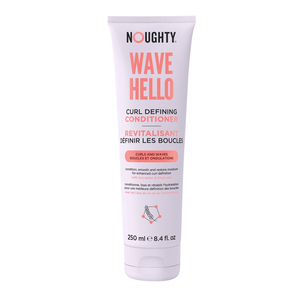 NOUGHTY kondicionierius garbanotiems plaukams WAVE HELLO, 250 ml - 
