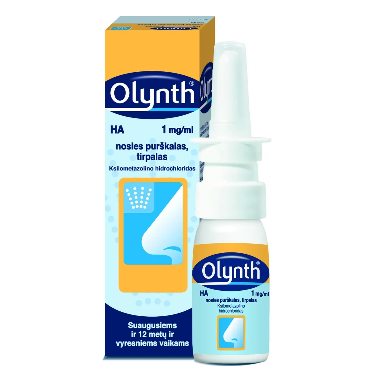 Olynth HA 1mg/ml nosies purškalas, tirpalas 10ml - 