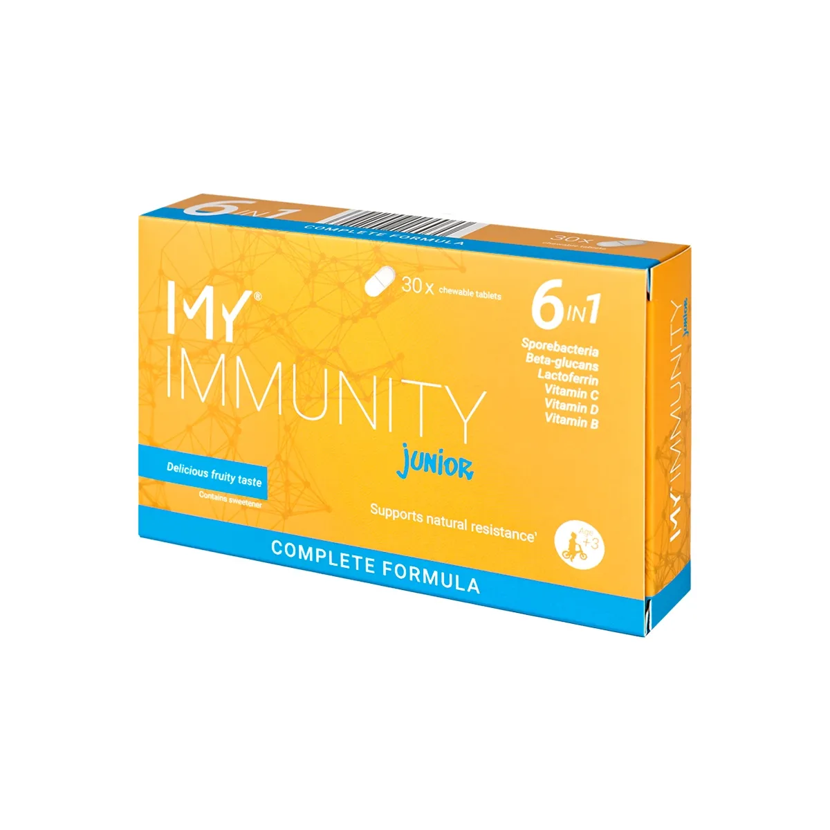 MY IMMUNITY JUNIOR, vyšnių skonio, 30 kramtomų tablečių - 