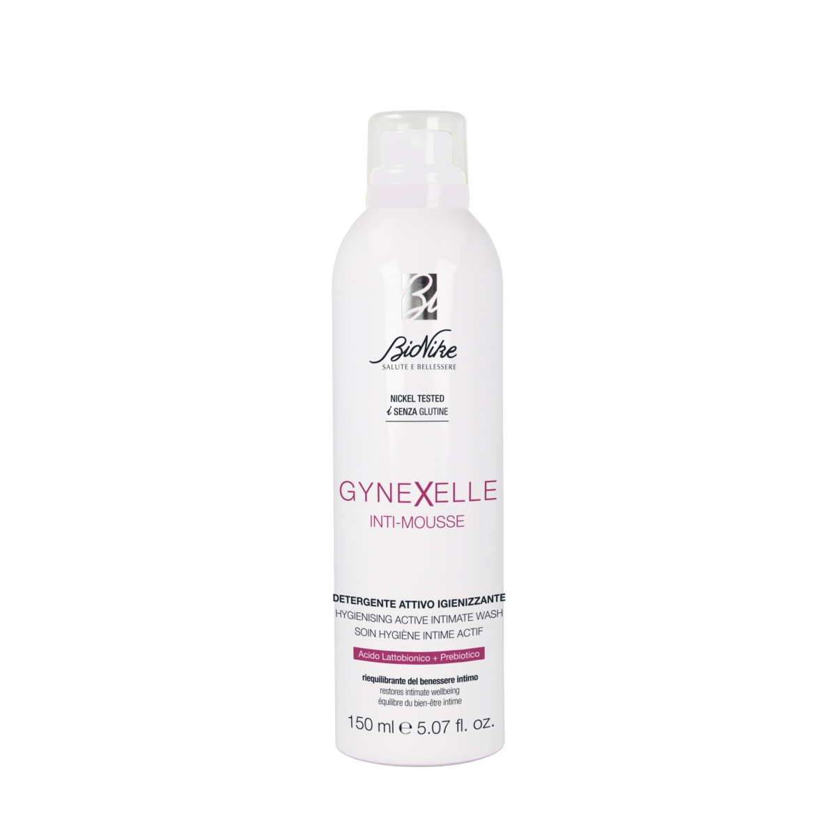 BioNike Gynexelle, intymios higienos prausimosi putos, 150 ml - 