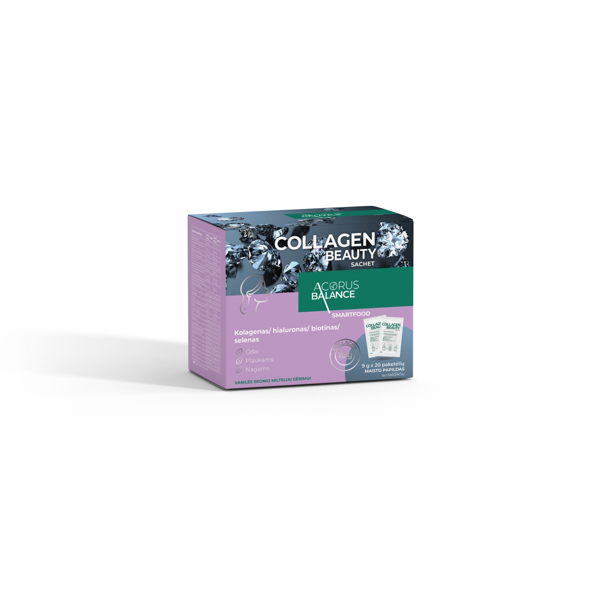 ACORUS BALANCE COLLAGEN BEAUTY SACHETS, 9g x N20 - 